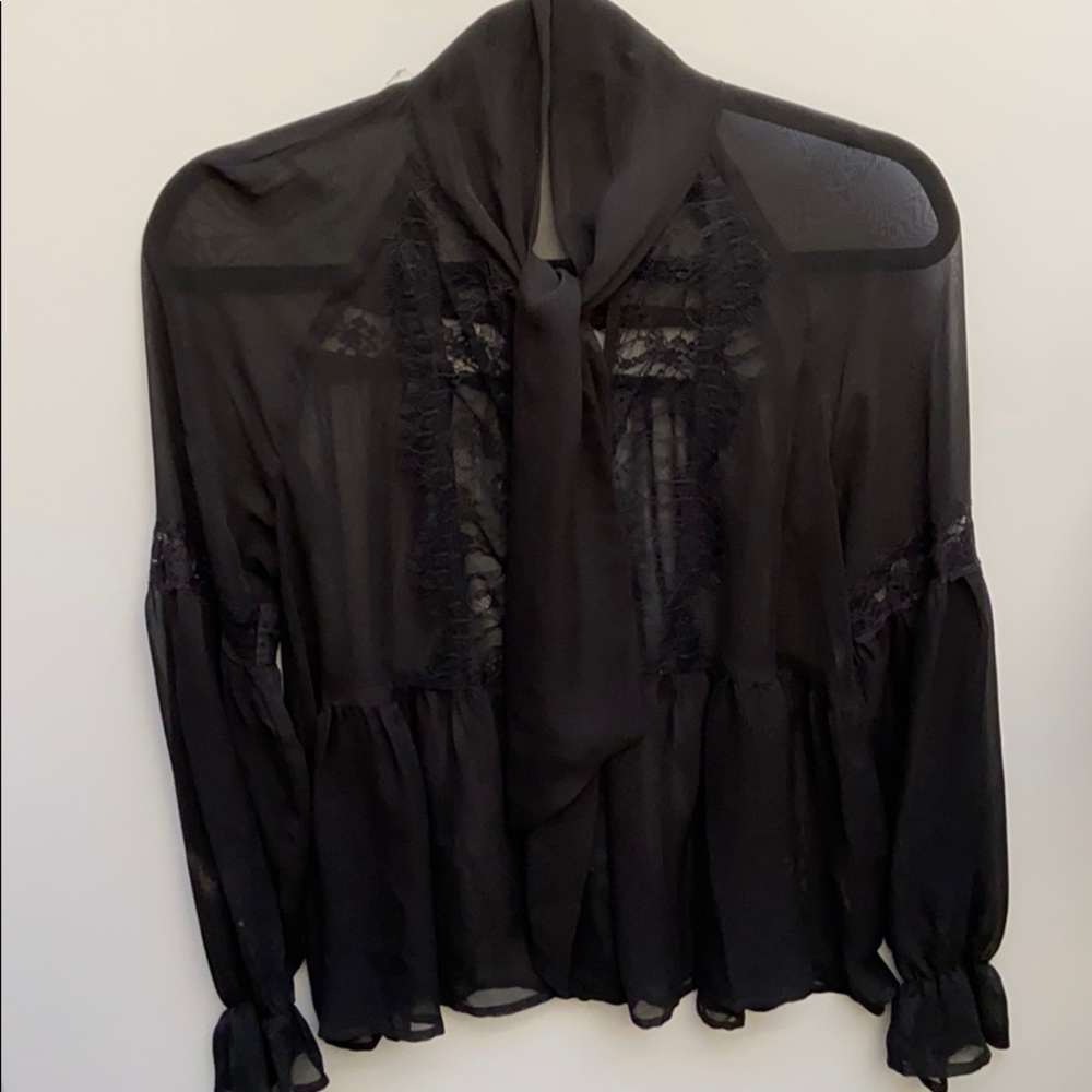 Free People sheer blouse